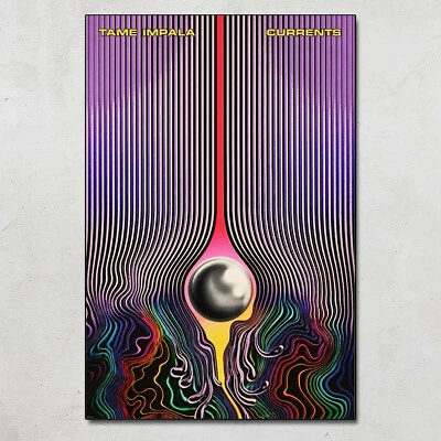 Tame Impala Currents Abstract Poster Psychedelic Rock Decor Poster No Frame