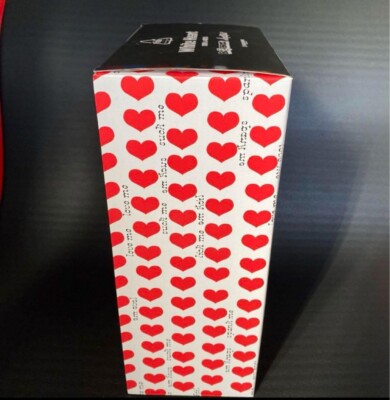 NIB White Heart 100% 400% Bear Brick BE@RBRICK medicom toy hide X