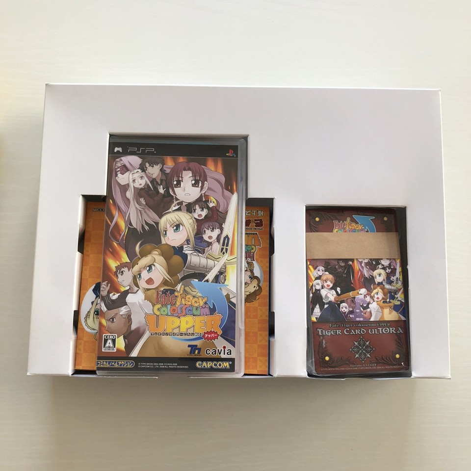 PSP Fate Tiger Colosseum Upper Tokumori Megamori set of 2 Limited Boxes ...