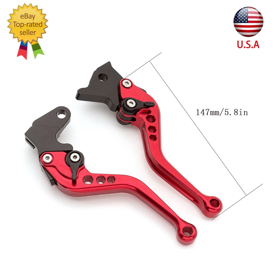 Juego de empuñaduras de embrague de freno cortas CNC para Yamaha FZR600 Genesis RH 1994 1995 Foto 4 de 4