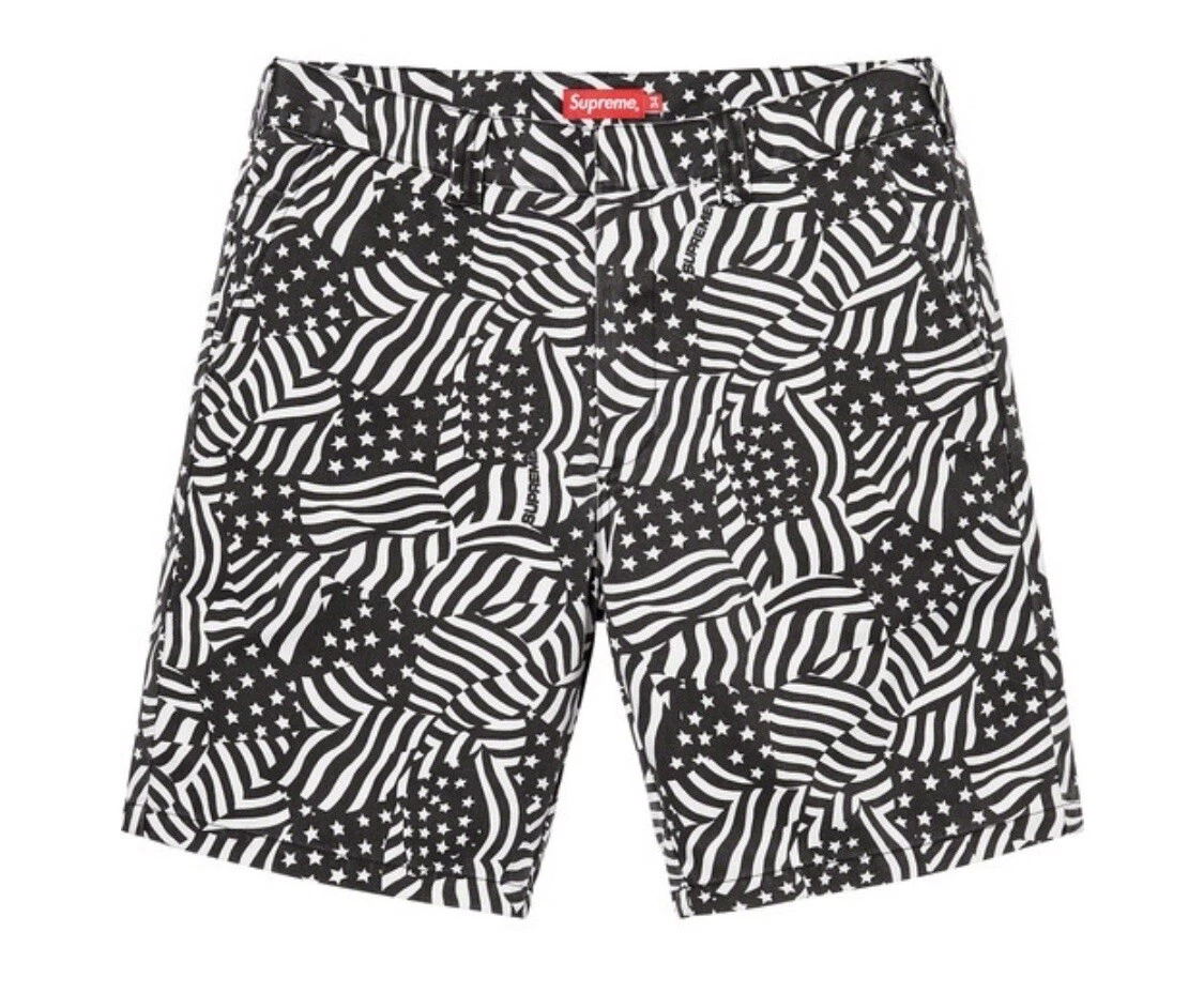 Drapeaux noirs courts Supreme Work taille : 30