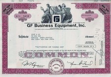 GF Business Equipment Inc., Ohio, 1979 (10.101 Shares ) !!