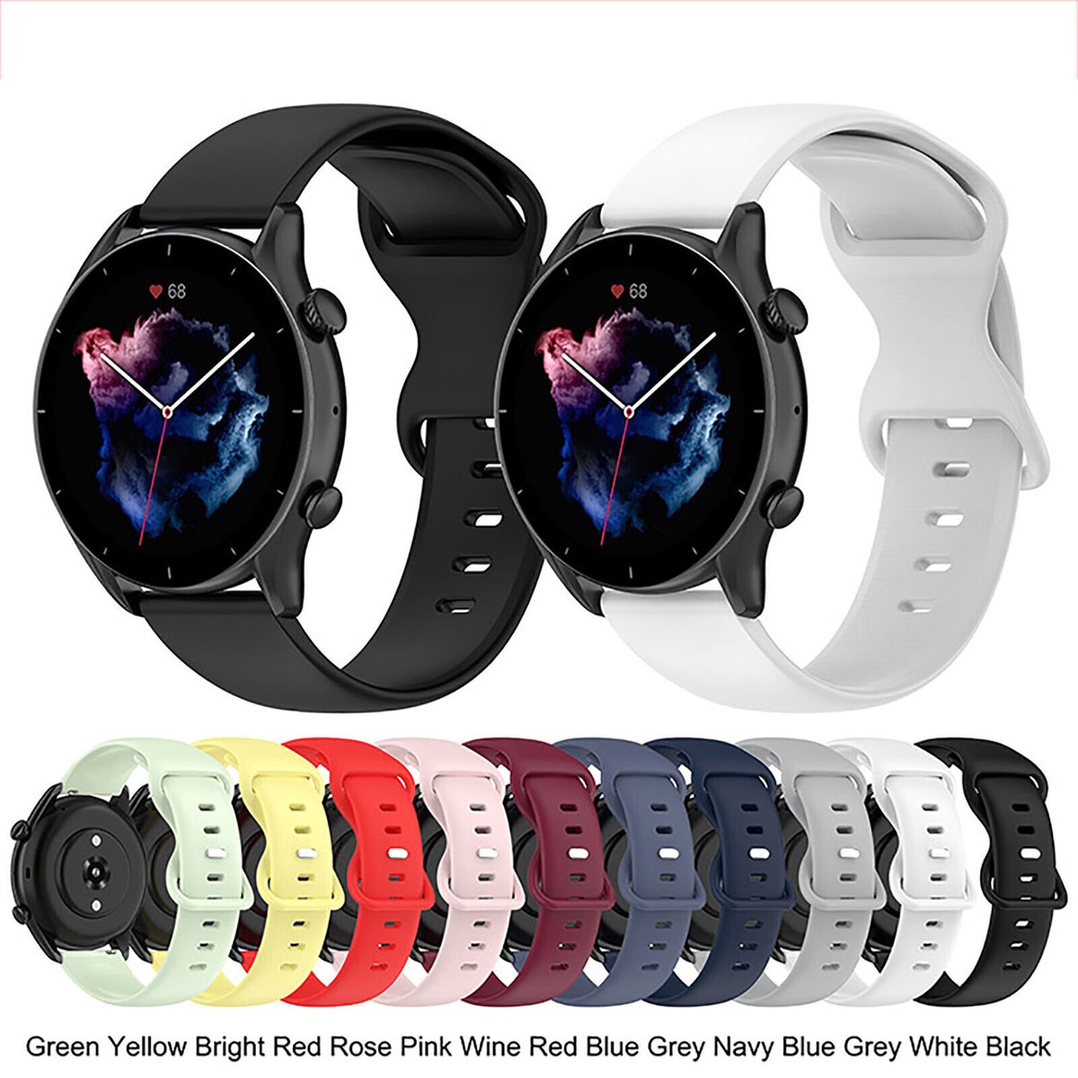Xiaomi Amazfit Gtr Amazfit Stratos Problemas Silicone Watch Band - Main Image