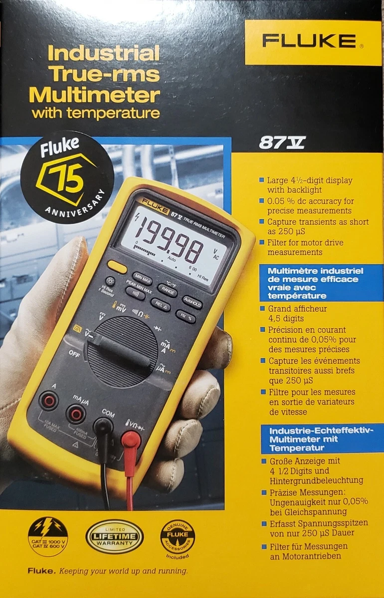 Fluke 87V MAX Truerms Digital Multimeter Multimeter,, 52 OFF