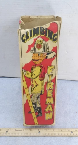 Vintage Louis Marx Climbing Fireman Ladder Original BOX ONLY !!