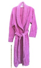 VTG Victorias Secret Pink Terrycloth Robe Ribbed Womens Small USAMade BarbieCore