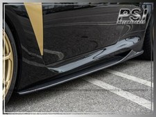 VR Style Carbon Fiber Side Skirts Add-On Lip ...