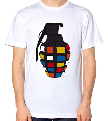 Grenade Rubik's T-Shirt Herren Damen Unisex Cube Top