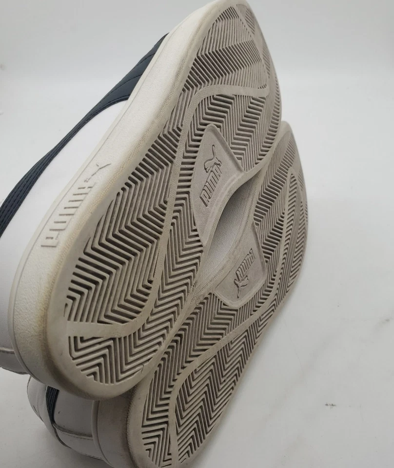 Zapatillas deportivas de baloncesto vintage Puma blancas negras bajas zapatos para hombre 10,5 difíciles de encontrar de colección Foto 4 de 4