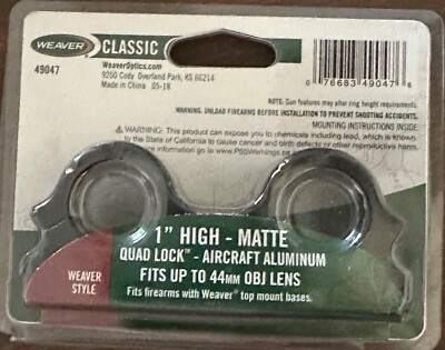 WEAVER 49047 - QUAD LOCK MATTE RINGS - 1” HIGH | eBay