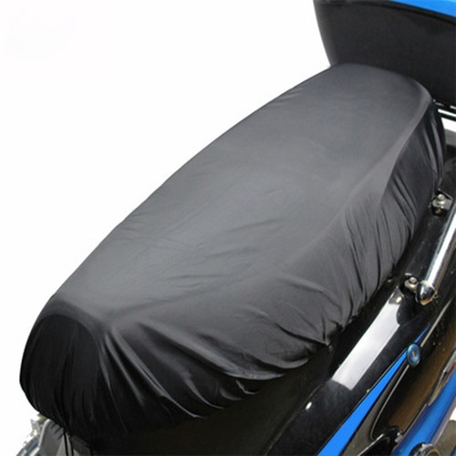 Motorcycle Rain Seat Cover Universal Flexible Waterproof Saddle Cover Black - Picture 8 of 50