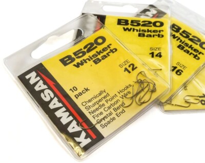 Kamasan B520 Schnurrbart Widerhaken Spaten Endhaken 16er (K10)