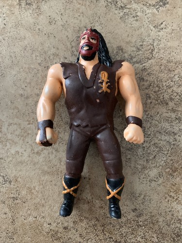 1997 WWF JUSTOYS BEND-EMS BENDEMS SERIES 5 MANKIND...