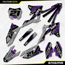 Gray & Purple Enigma Racing Graphics Kit fits 19-24 Suzuki RMZ250 Decal RMZ 250