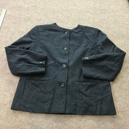 Vintage Pendleton Jacket Womens 16 Virgin Wool Blazer Gray Sports Coat Casual - Picture 2 of 12