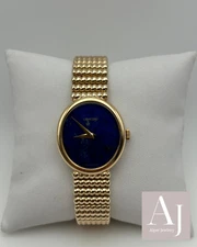 Vintage 14k Gold/ Lapiz stone dial Concord Watch