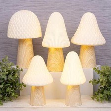 Shudehill Giftware Mushroom Glow Lamp Ornament - Different Shapes & Sizes!
