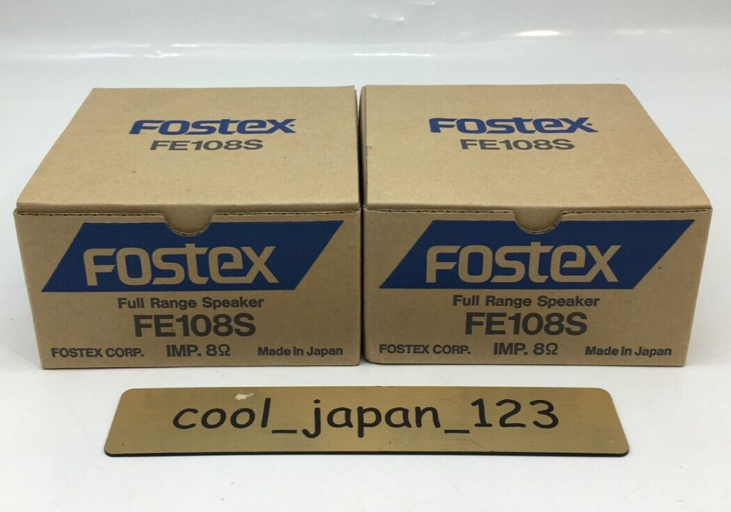 Fostexフォステクス K110 Horn Lens ホーンレンズす FOSTEX FE108-S Super Full Range Speaker Unit PAIR For Nagaoka