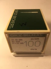 BOX OF 100 GROZ-BECKERT INDUSTRIAL SEWING NEEDLES 121GBS SIZE 65/025