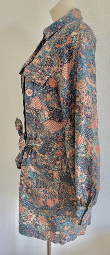 Tigerlily Playsuit 1 Piece Turkish Rag Forest Print Floral AU12-L Linen Explorer - Picture 8 of 14