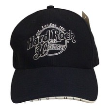 Vintage Hard Rock Cafe Hat Cap Honolulu 2001 30 Years Stitched Black Strap-back