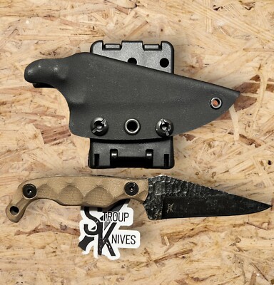 Fixed Blade Stroup Mini 3'' with Kydex Sheath, G10 7 Diff Colors USA DH-1652