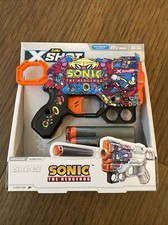 Zuru X-Shot Menace Dart Gun - Sonic The Hedgehog Robotnik Skin w/ 8 Rounds  NEW