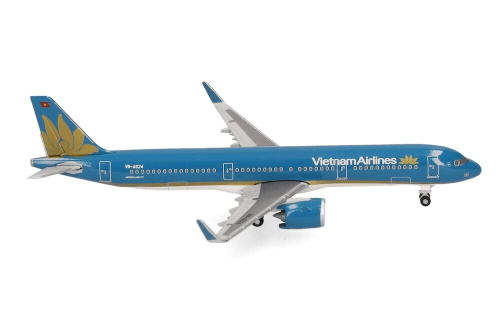 New! Herpa 537919 Vietnam Airlines Airbus A321neo, reg. VN-A624 - 1:500 diecast