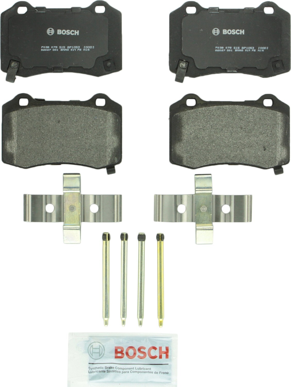 For 2006-2009 Ferrari F430 Bosch QuietCast Semi-Metallic Brake Pads Rear 2007