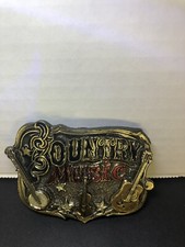 Country Music Belt Buckle Copy Right 1952 Serial 919 The American Buckle Co.