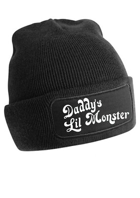 Daddy's Lil Monster Beanie Fun Kult Harley Quinn Joker Suicide Squad Batman