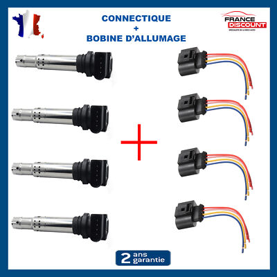 Kit Réparation Faisceau électrique Pour Bobine D'allumage - Compatible Audi, Seat, VW TFSI, Neuf