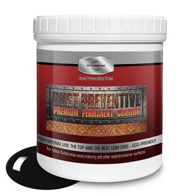 Water-based metallic paint, Anti-Rust Paint, Black 32 Fl Oz, Metal Primer & P...