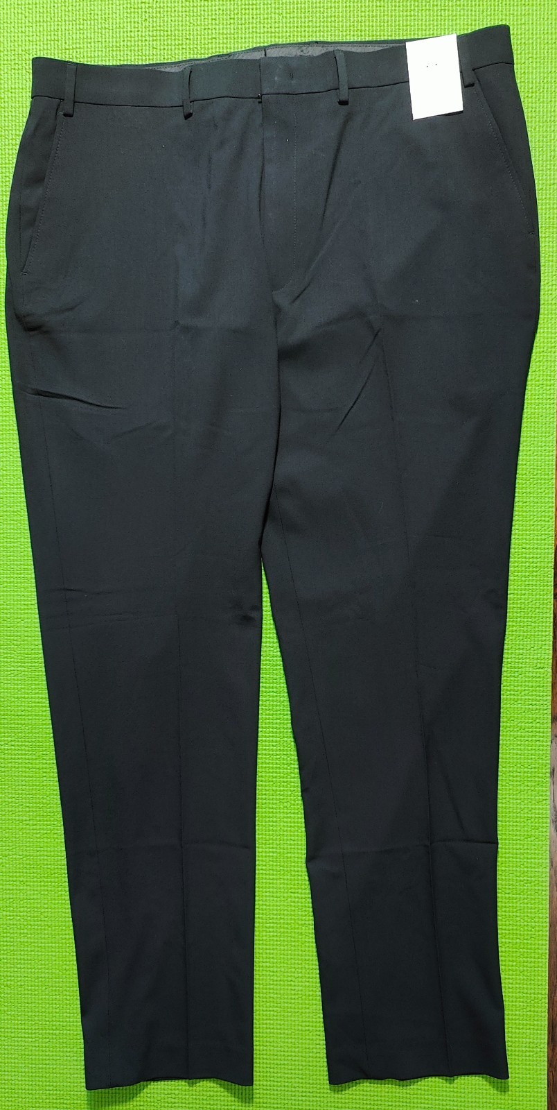 Calvin Klein Men's Dress Pant Slim Fit, 38x32, Black, 1882280