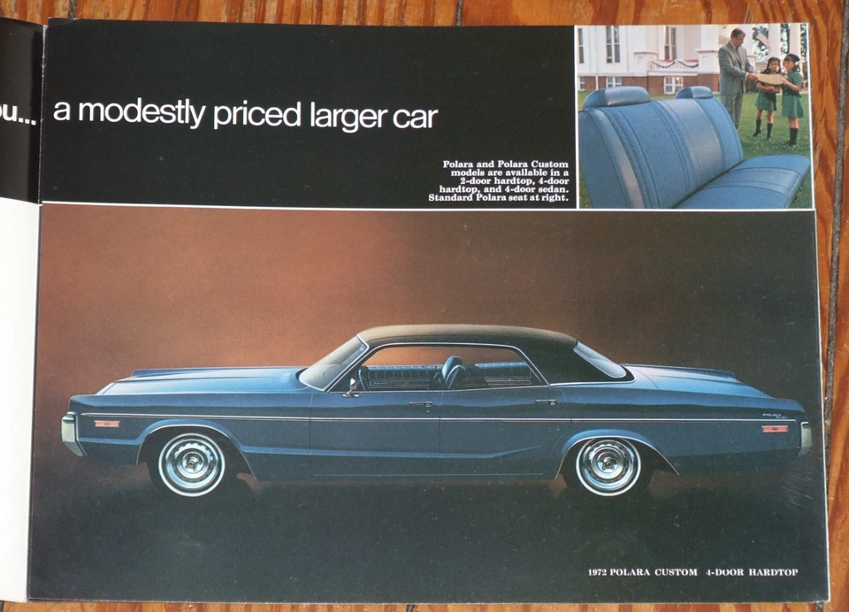 1972 Dodge Polara & Monaco Prospekt brochure n Charger Challenger Dart Coronet - Изображение 3 из 3