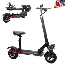 Folding Electric Scooter 48V 800W Adult 10"Off Road Fat Tires Fast Speed Scooter