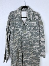 Military Issue MECHANIC COVERALLS Jumpsuit Flyers Men's Large Digital Camouflage