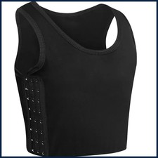 Women Tomboy Trans Elastic Chest Binder Breathable Cotton Slim Fit Tank Tops