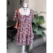 J.Crew Floral Button-Front Mini Dress Size M