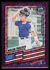 2026 Panini Stars & Stripes Purple Disco /99 Card #128 Nolan Traeger