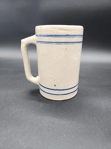 Red Wing Pottery Blue Band Stoneware Mug Antique