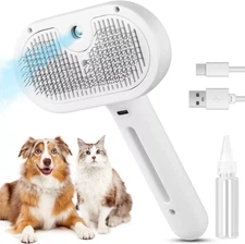 3in1 Pet Steam Brush Dog Hair Brush Cat Hair Brush Electric Steam Spray****#####