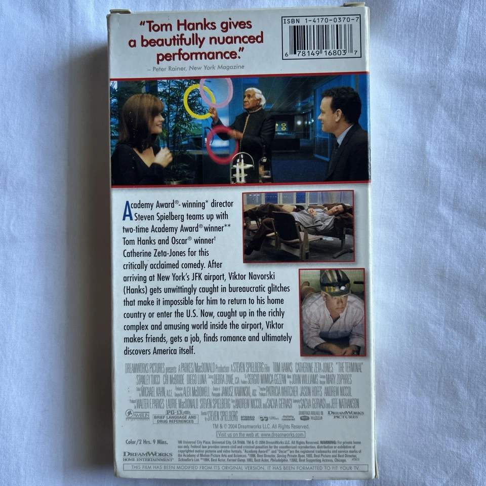 The Terminal 2004 VHS Tom Hanks - Image 2 of 2