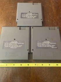 NES video game collection lot of three Lifeforce, Gyro Might and Bases Loaded 2