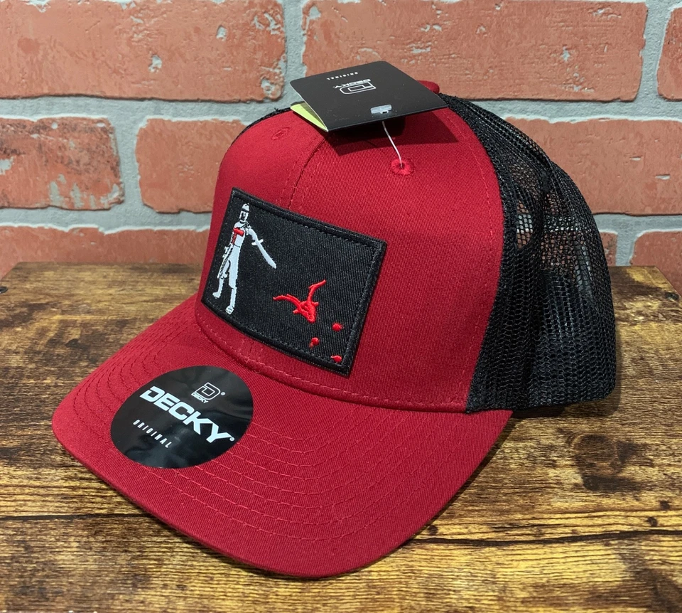 Blackbanegra Bandera Caballeros Templarios Decky 6021 Perfil Medio Camionero Snapback Sombrero Foto 3 de 4