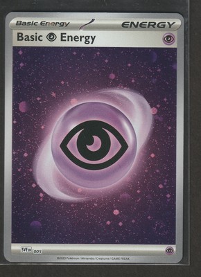 Basic Psychic Energy 005 Cosmos Holo Pokemon Scarlet & Violet LP