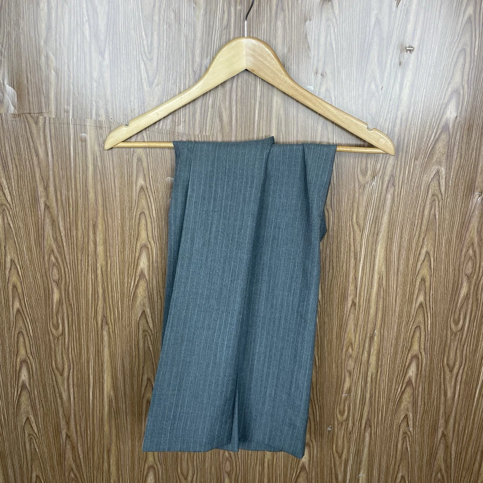 Traje Chaps Ralph Lauren 2 Piezas Para Hombre 38R 34x28 Gris Rayas Lana Hecho en EE. UU. Foto 2 de 4