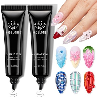 modelones builder gel clear 2 pcs 15g