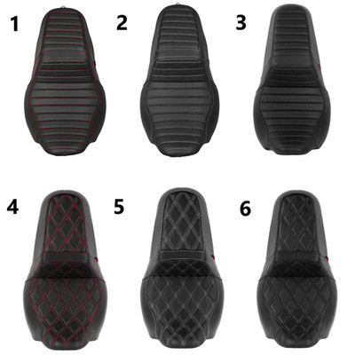 Step Up Gel Diamond / Stripe Driver Passenger Seat For Harley Touring 2008-2024