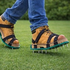Lawn Aerator Shoes Spike Sandals Grass Aeration Tool Yard Garden Patio Soil Spik